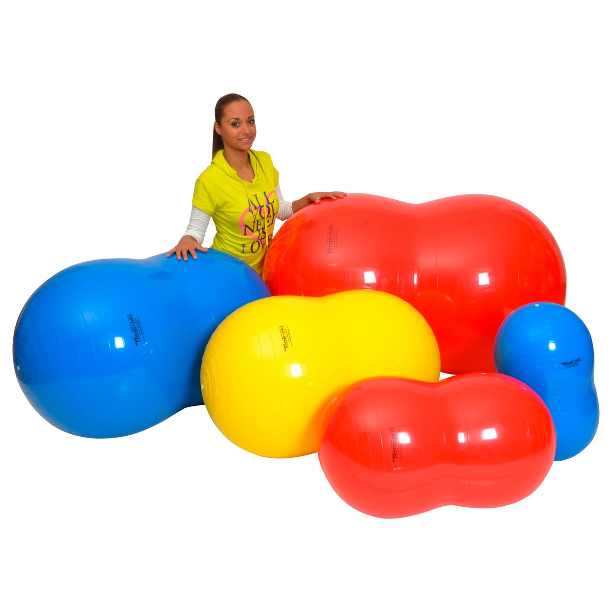 Gymnic Physio Roll 40cm Therapy Ball – Red Heavy Duty Vinyl