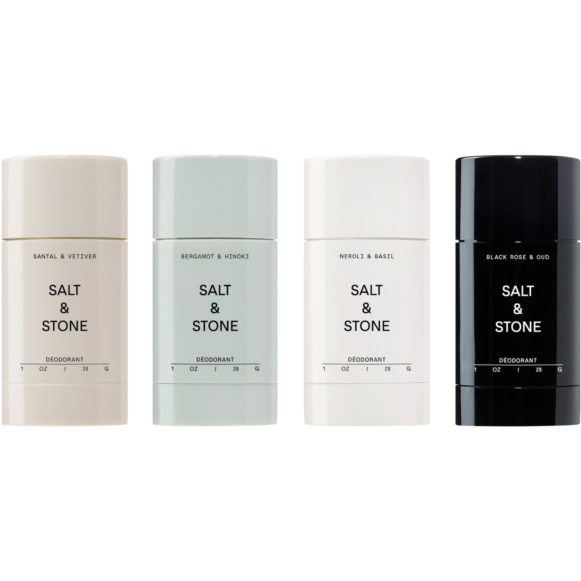 SALT & STONE Mini Deodorant Discovery Set – Aluminum-Free 48H Protection