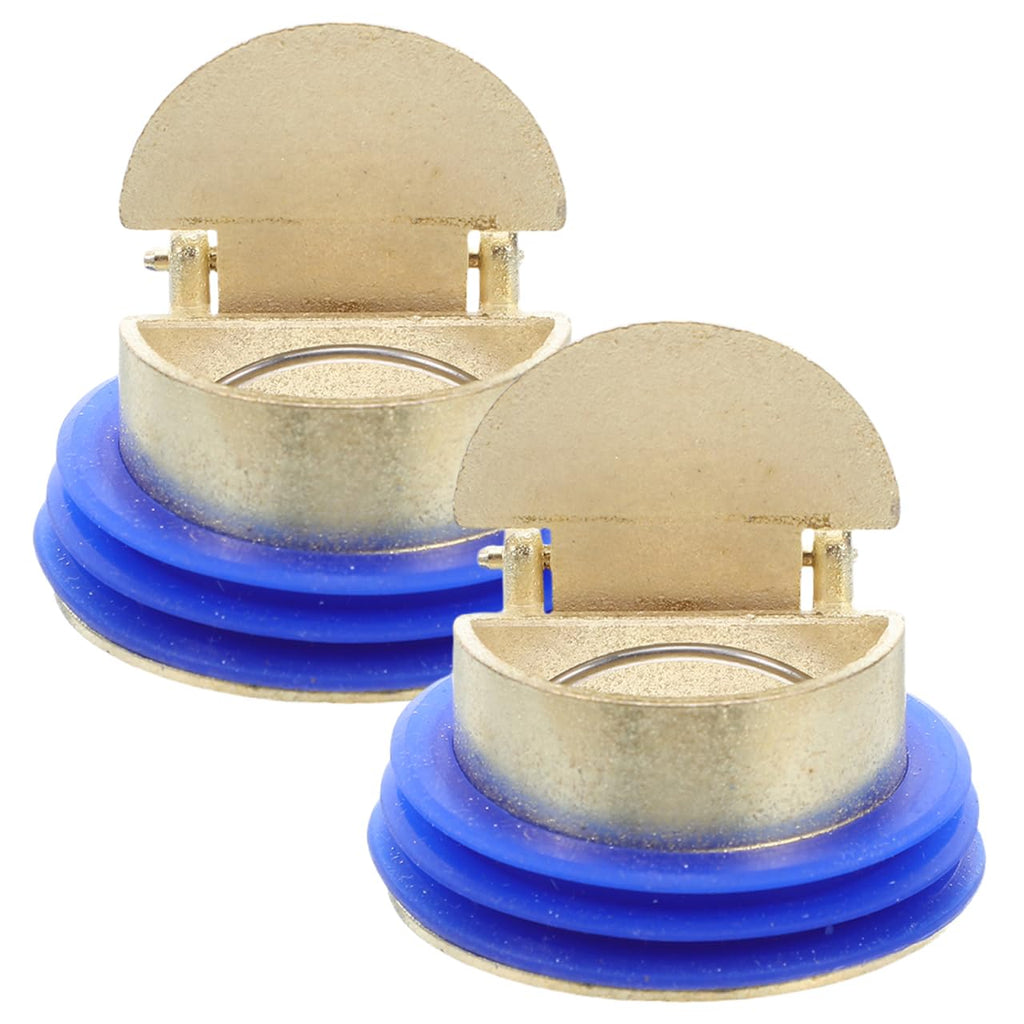 MAGICLULU 2Pcs Shower Drain Backflow Preventer – Copper Alloy Non-Return Drain Valve, Anti-Odour One-Way Floor Insert for Bathroom, Kitchen - image 1