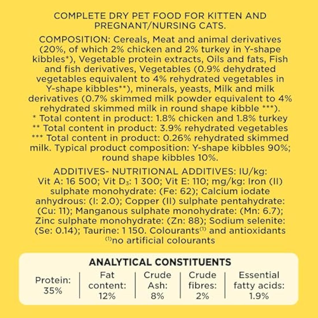Go-Cat Kitten Dry Cat Food - Chicken, Turkey & Milk - 2kg (Pack of 4)