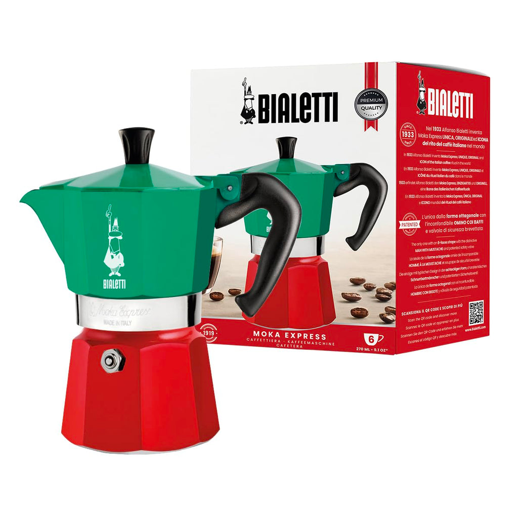 Bialetti Moka Express 6 Cup Stovetop Espresso Maker – Italian Coffee Pot