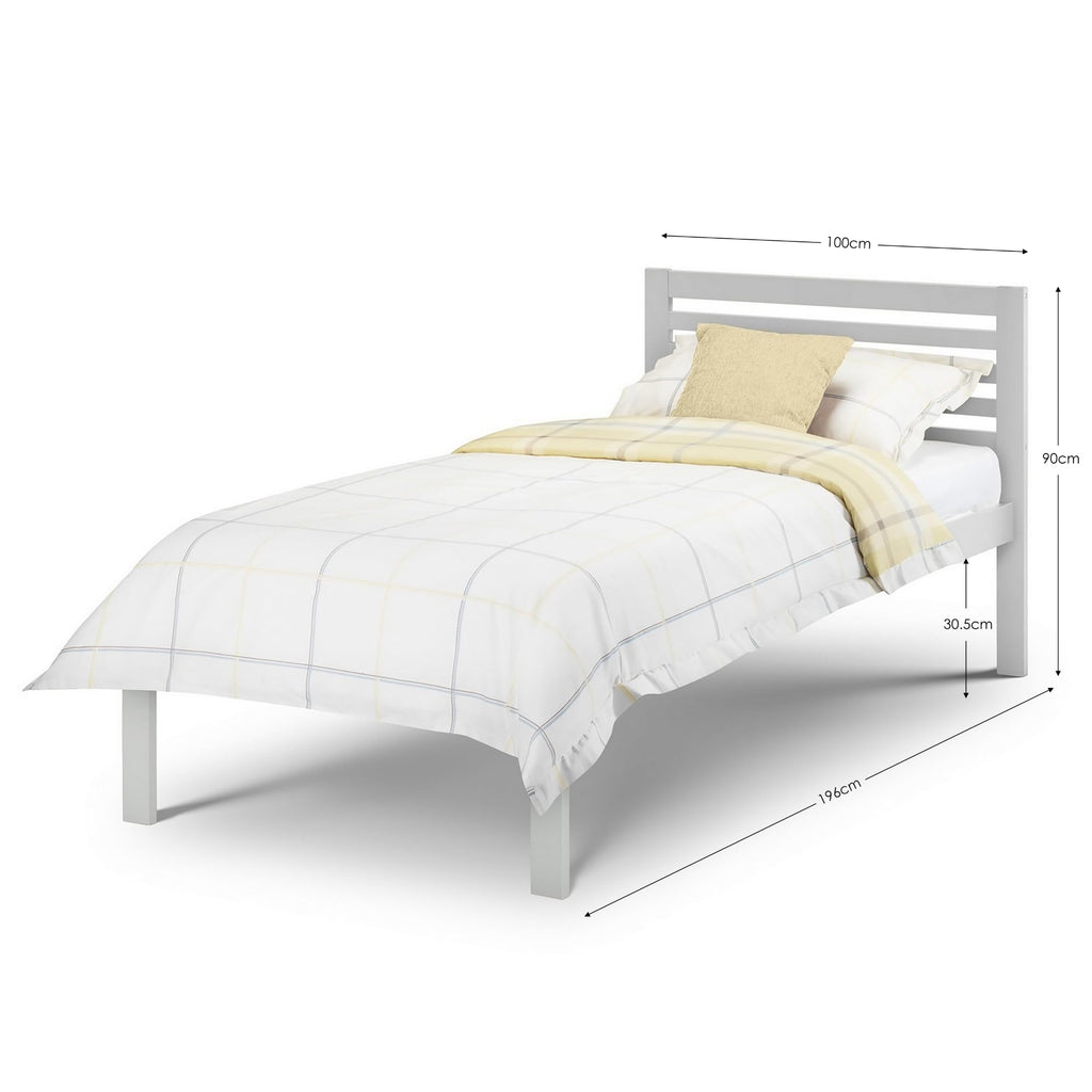 Julian Bowen Slocum Bed, Single, Light Grey - W100 x D195cm - image 4