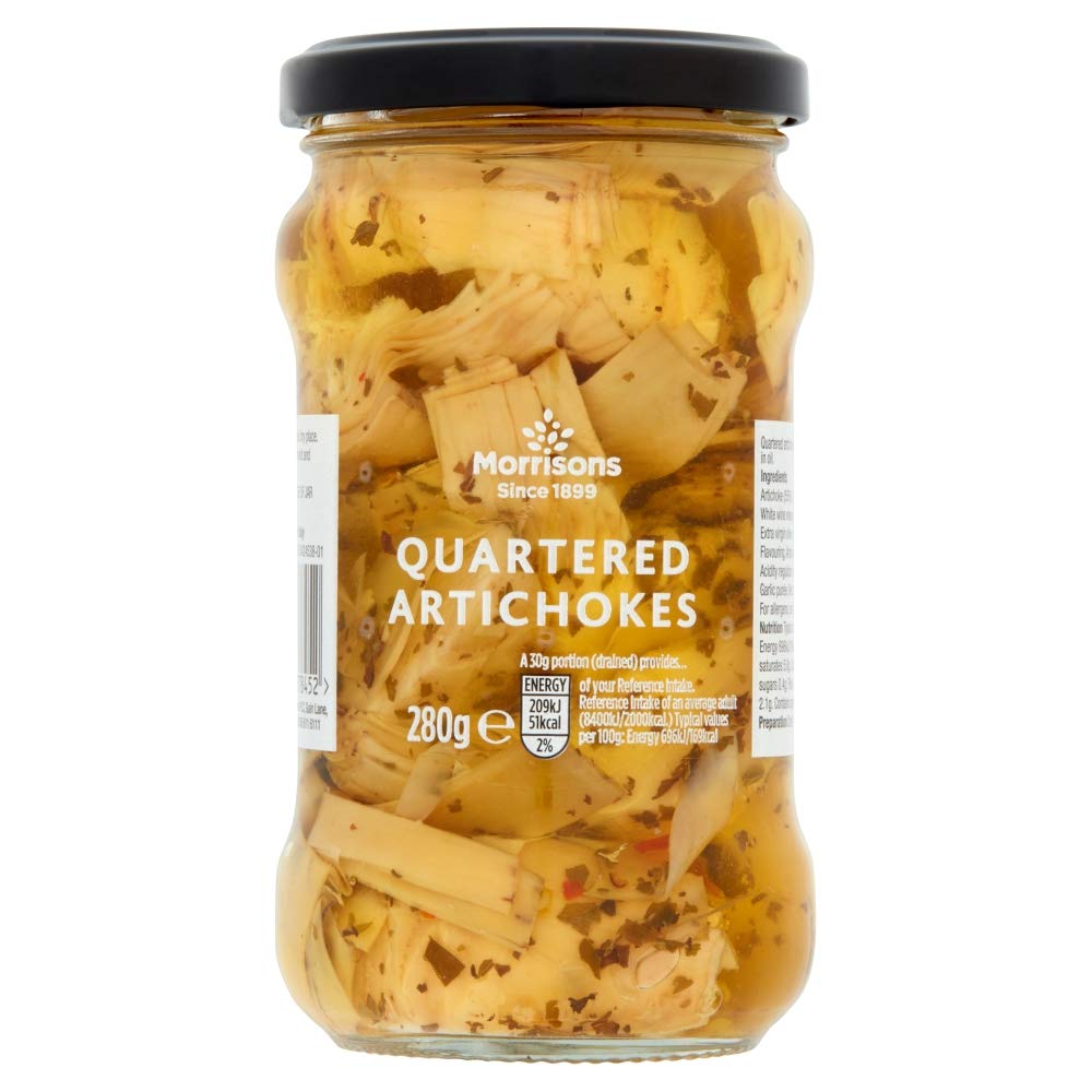 Morrisons Quartered Artichokes in Oil with Herbs - 280g (Pack of 6)