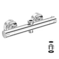 Marketero Thermostatic Shower Mixer Bar | Dual Outlet Brass Valve