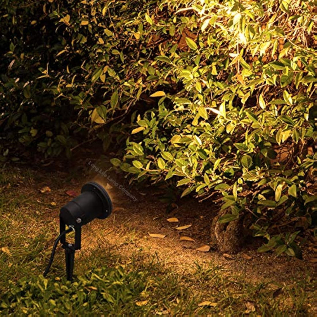 GU10 Outdoor Garden Spike Lights | IP65 Matt Black - 4 Pack