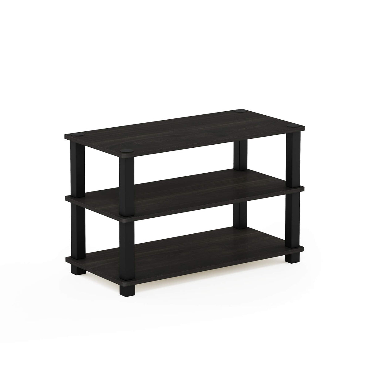 Furinno TURN-S-TUBE Shoe Rack, 3-Tier Shoe Organizer, Shoe Storage, 11.6 x 23.6 x 22.2, for Closet Entryway, Office, Garage, Espresso/Black - image 4
