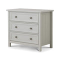 Julian Bowen Maine 3 Drawer Chest – Dove Grey New England Style