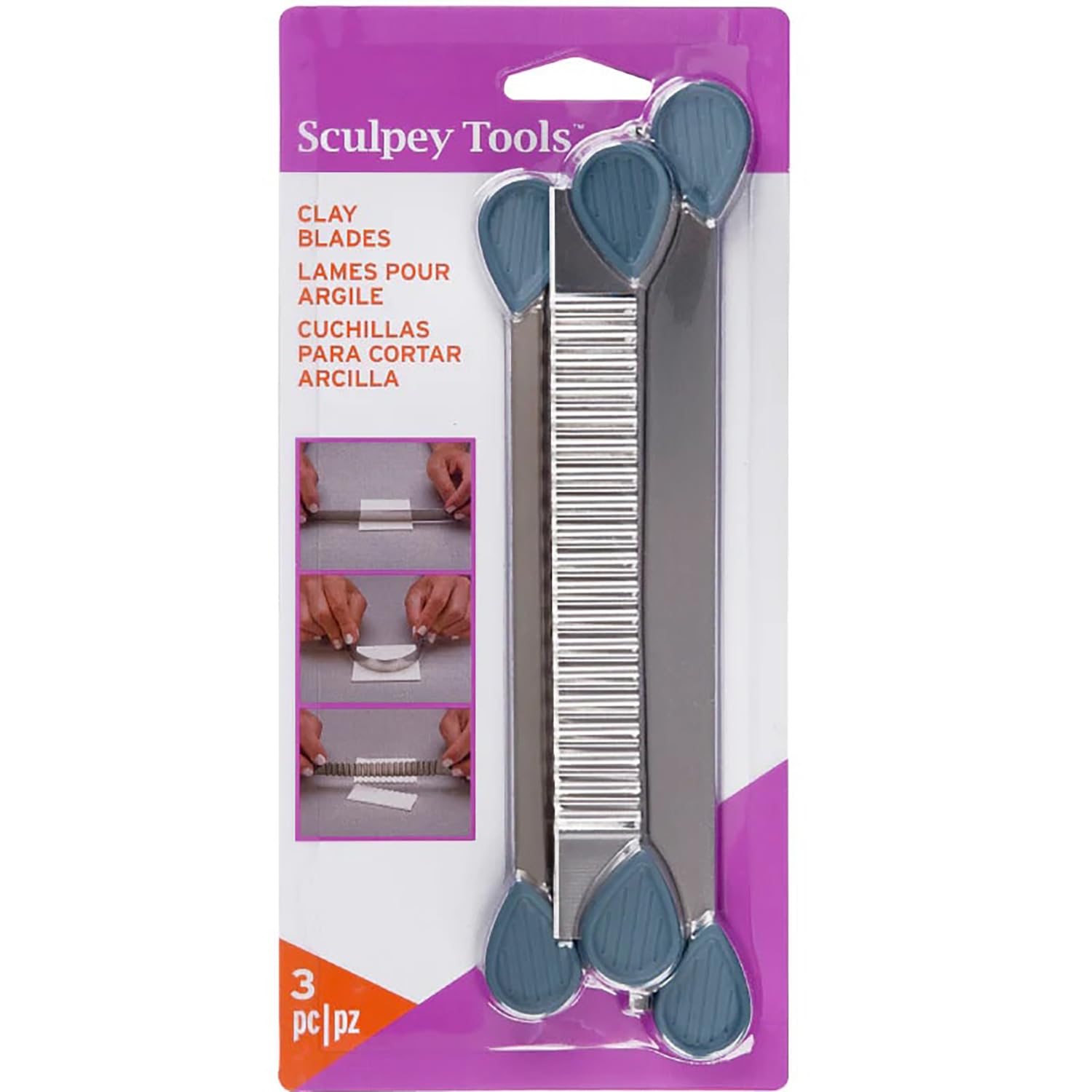 Sculpey Super Slicer Set with 4 Blades and Handles for Polymer Clay