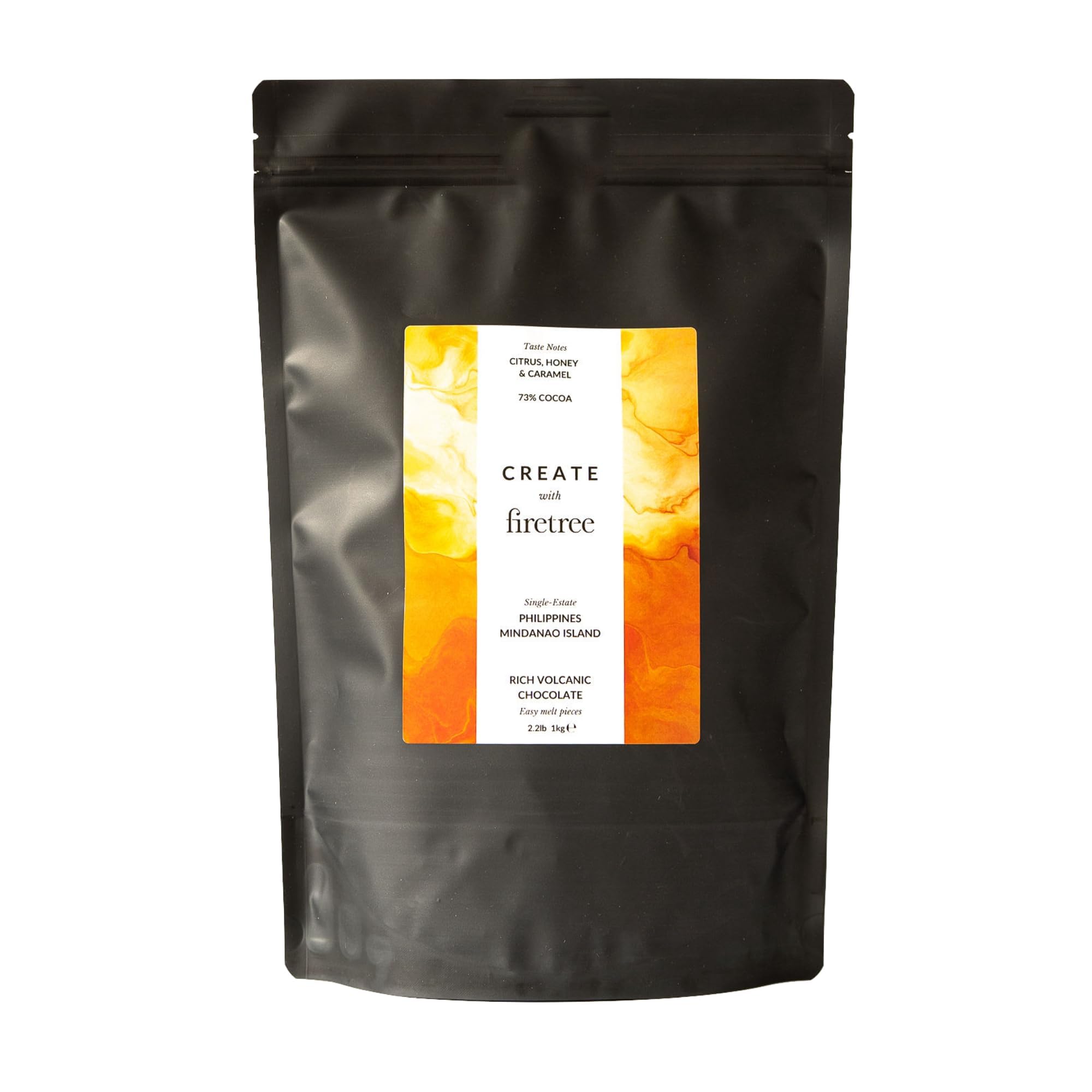 Firetree Philippines 73% Dark Couverture Chocolate - 1kg Easy Melt