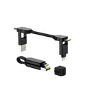 Rolling Square inCharge X 6-in-1 Universal USB-C Cable - 100W Black