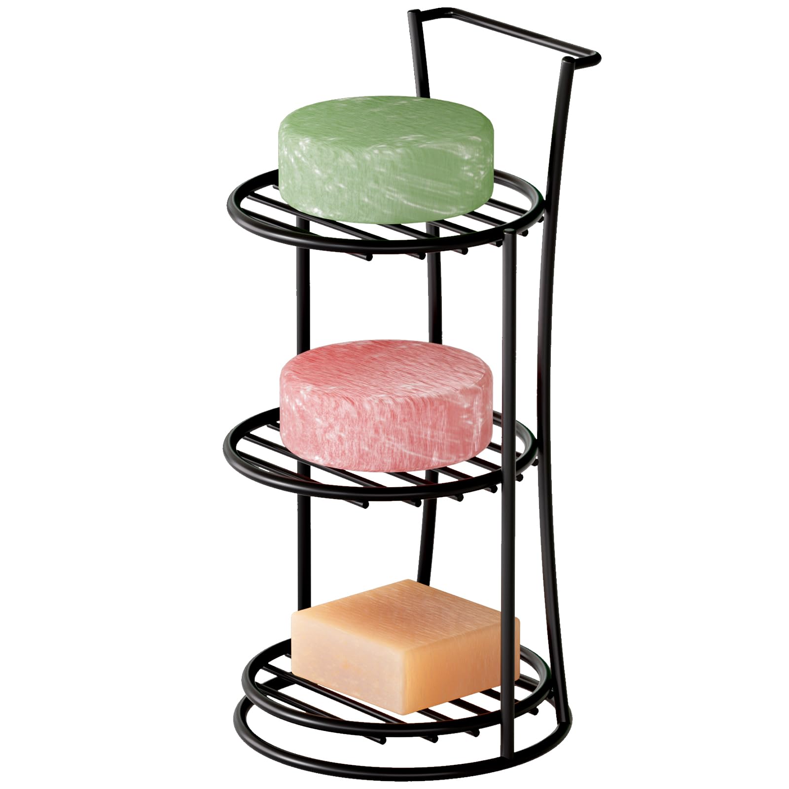 TJ.MOREE 3-Tier Stainless Steel Shower Soap Holder | Drill-Free Organizer
