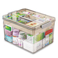 Piashow Medicine Storage Box – 2-Layer Large First Aid Organizer with Tray