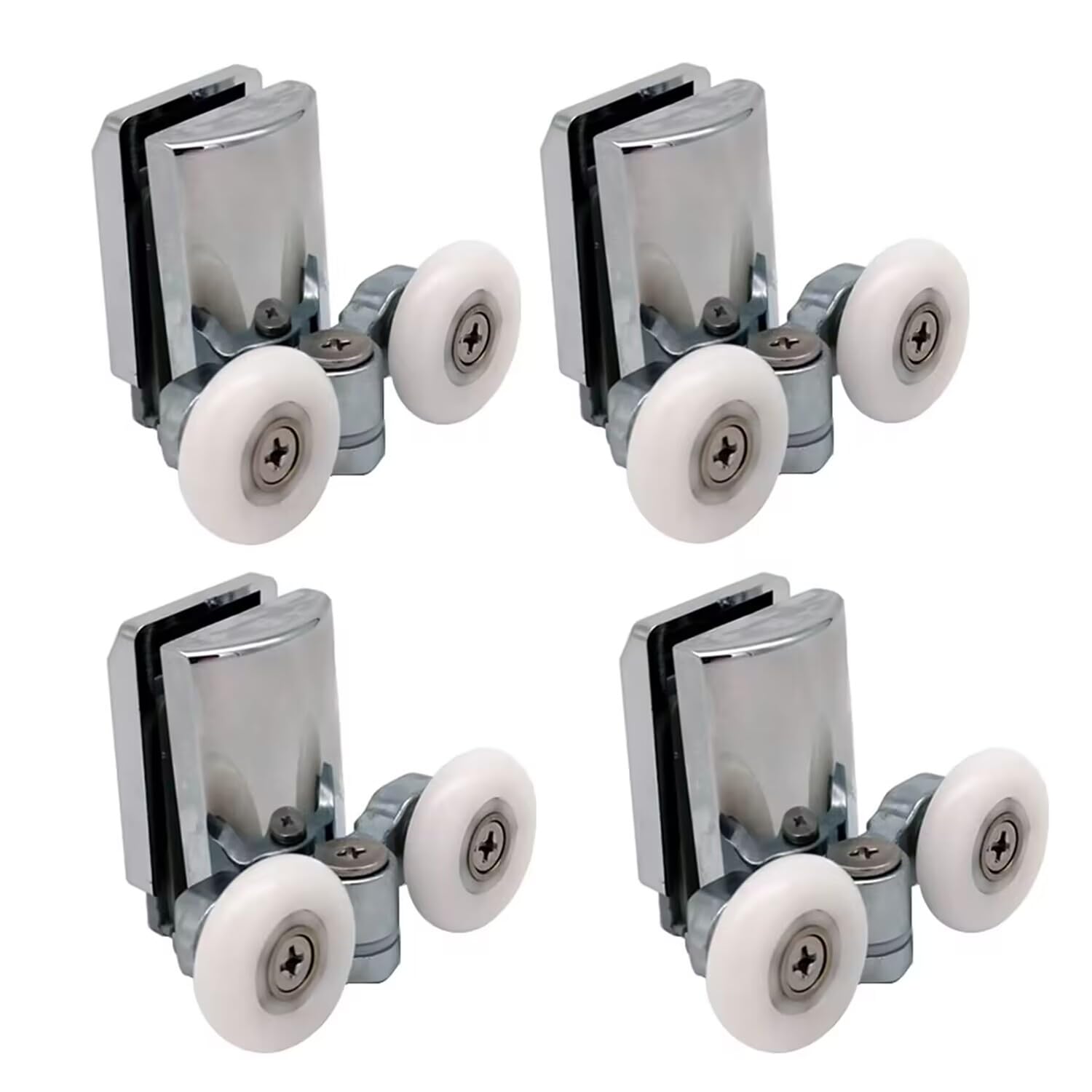 23mm Lower Shower Door Rollers for 4-6mm Glass – 4 Pack
