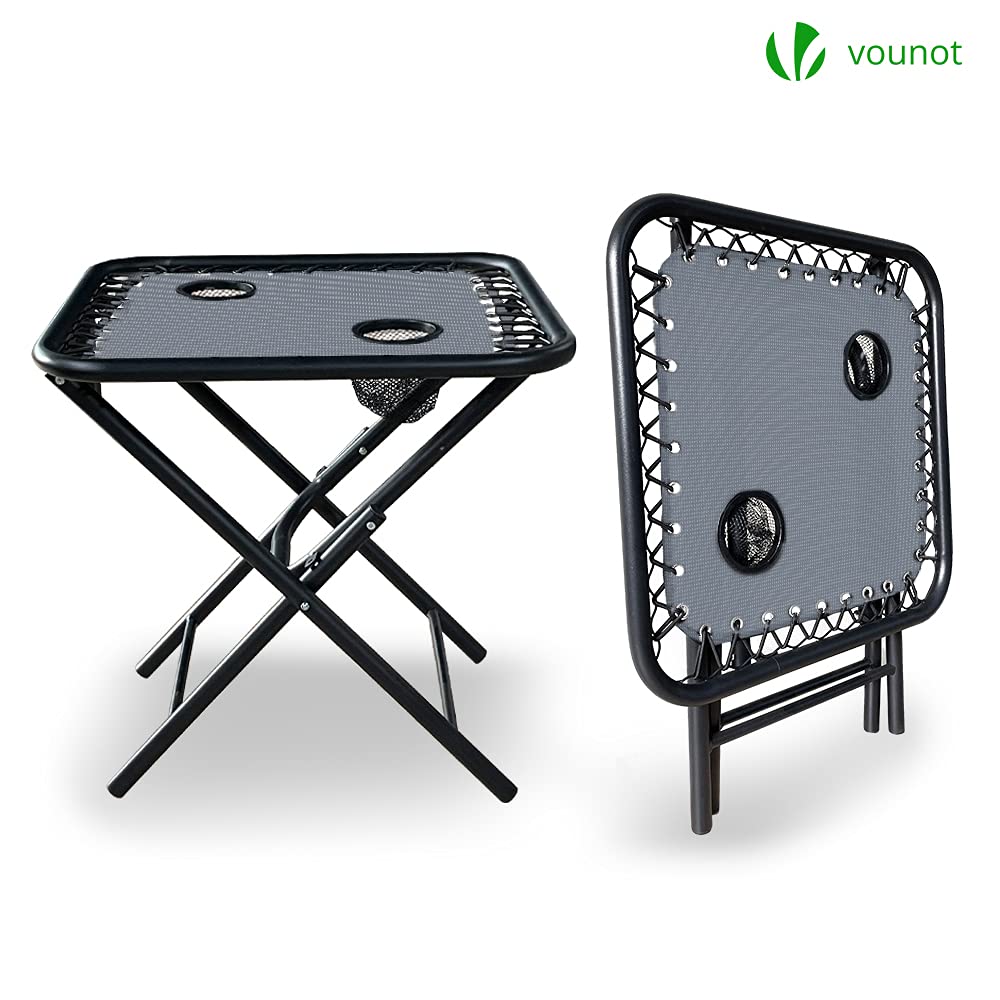 VOUNOT Zero Gravity Chair Set of 2 - Folding Recliner with Side Table