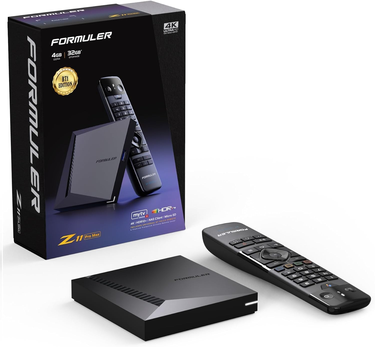 Formuler Z11 Pro Max BT1 Edition 4K Android 11 TV Box with Bluetooth Remote