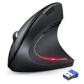 TechRise Wireless Vertical Mouse – 4800 DPI Silent Ergonomic Mouse