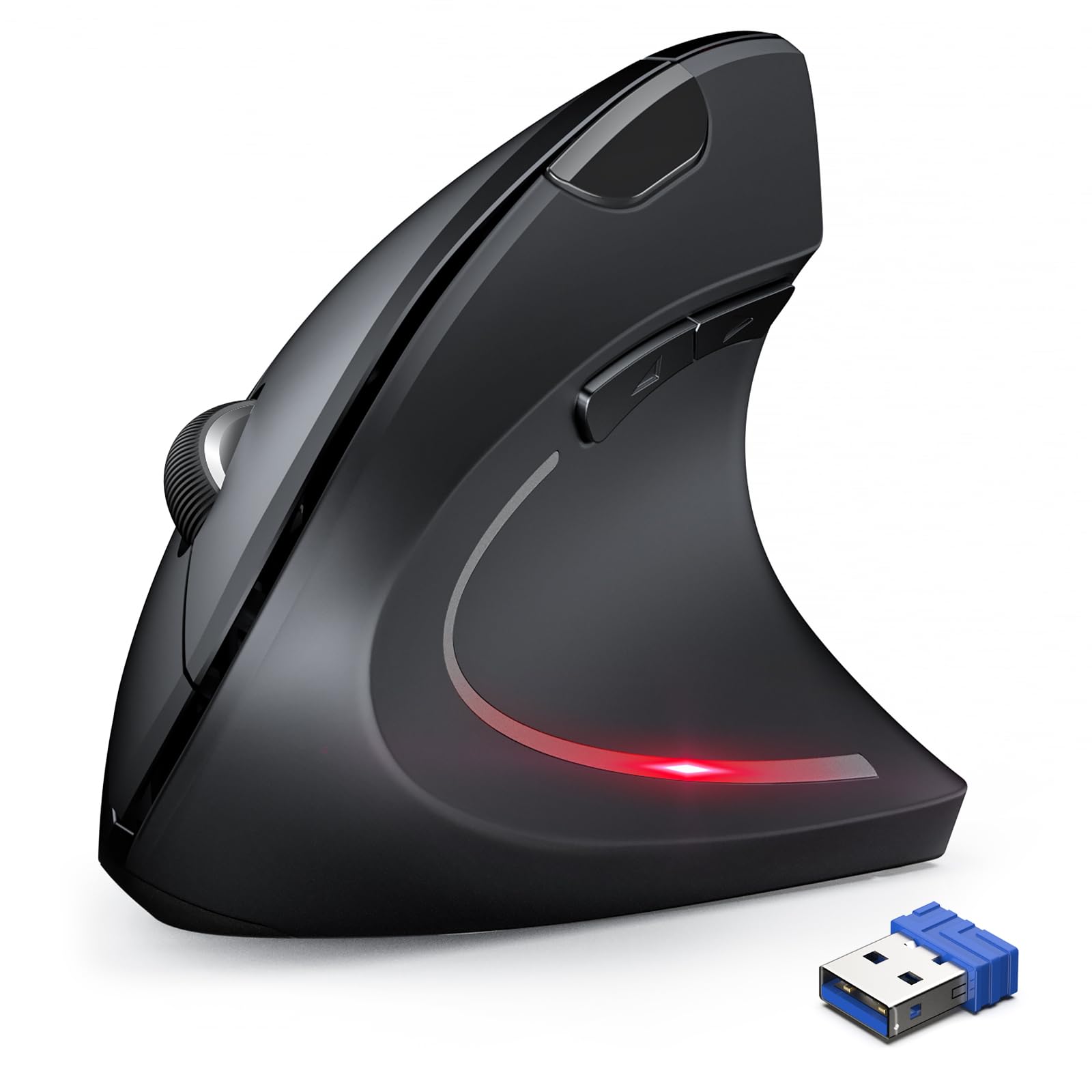 TechRise Wireless Vertical Mouse – 4800 DPI Silent Ergonomic Mouse