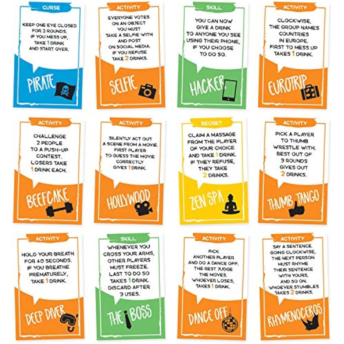 Sotally Tober Drinking Game for Adults | 125 Card Party Game by Jolof