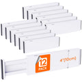 Lifewit 12 Pack Adjustable Drawer Dividers | 13.5-22" Expandable Organizers
