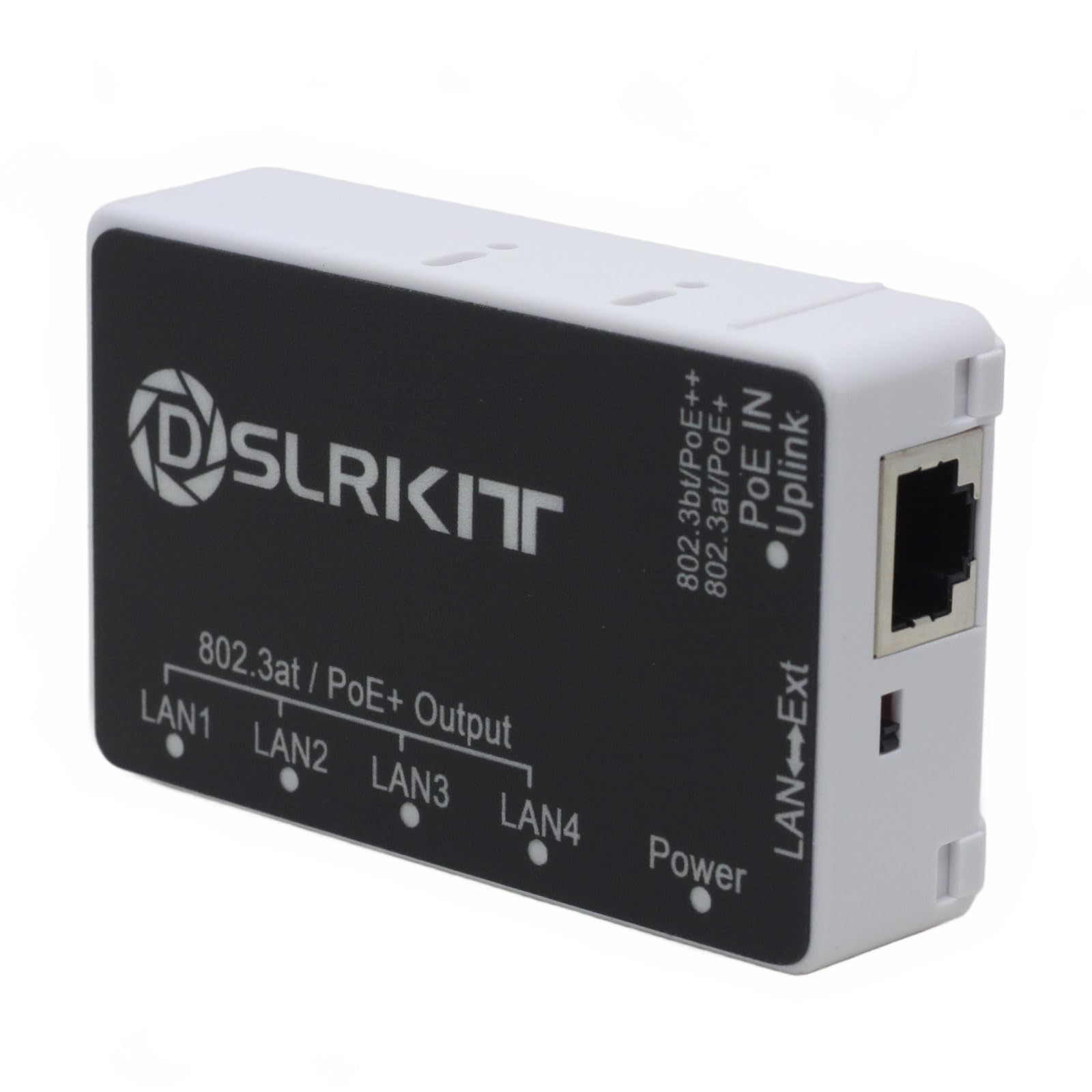 DSLRKIT 5-Port Gigabit PoE Passthrough Switch | 90W PoE++ Extender