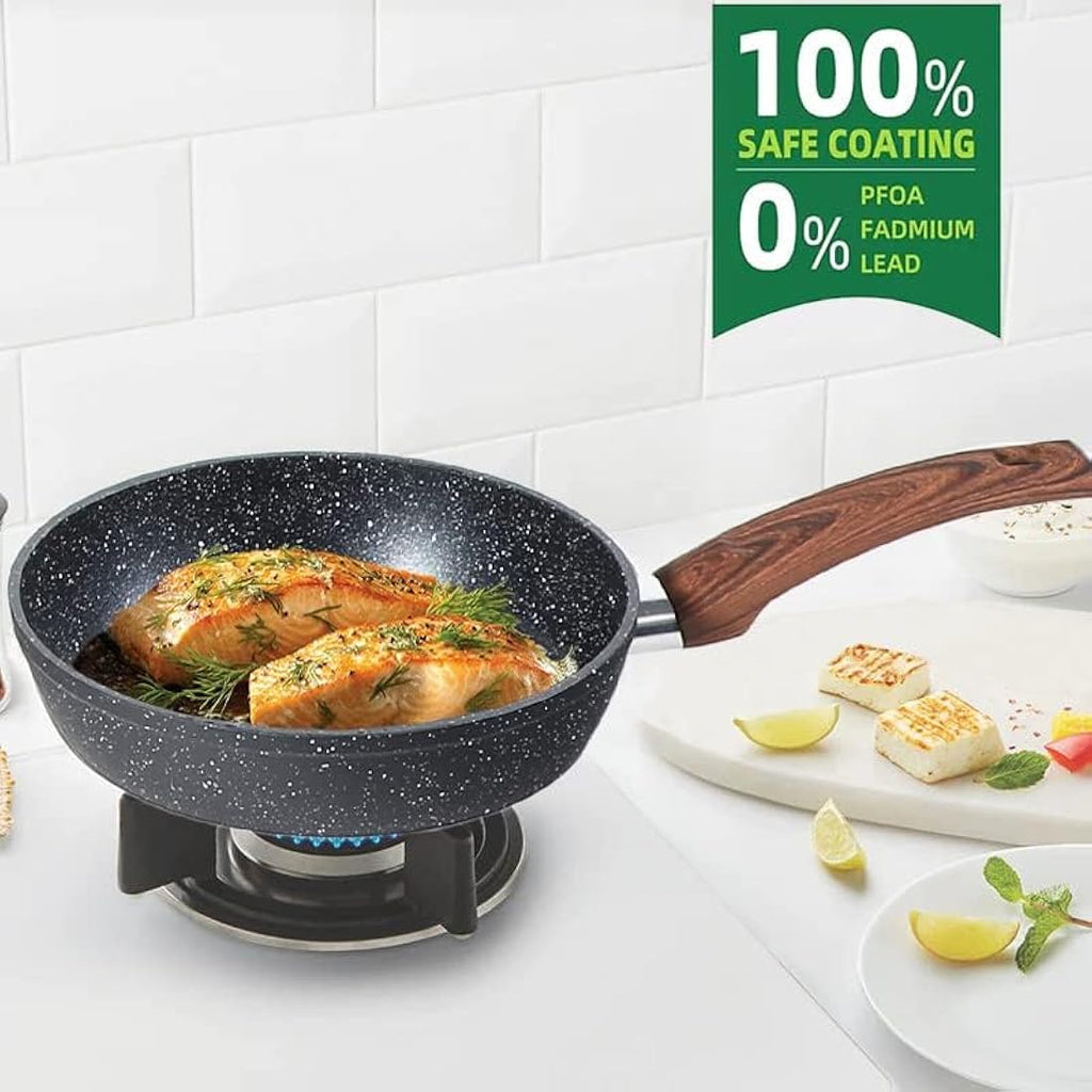 Kitchen Academy 12-Piece Nonstick Granite Induction Cookware Set