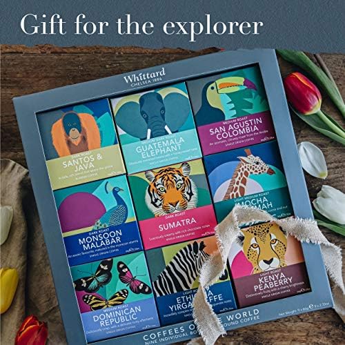 Whittard of Chelsea Coffees of the World Gift Set | 9 Ground Coffee Sampler