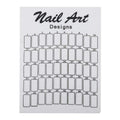 50Pcs Glass Nail Art Display Board – Polish Color Chart White