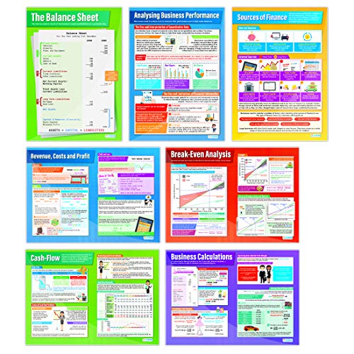 Accounting & Finance Classroom Posters | Set of 7 Laminated A1 Wall Charts