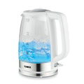 Tower Glass Electric Kettle – 1.7L Fast Boil, White & Stainless Steel