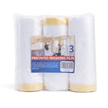 TAPEBEAR Pre-Taped Masking Film | Plastic Sheeting Roll | 3 Rolls