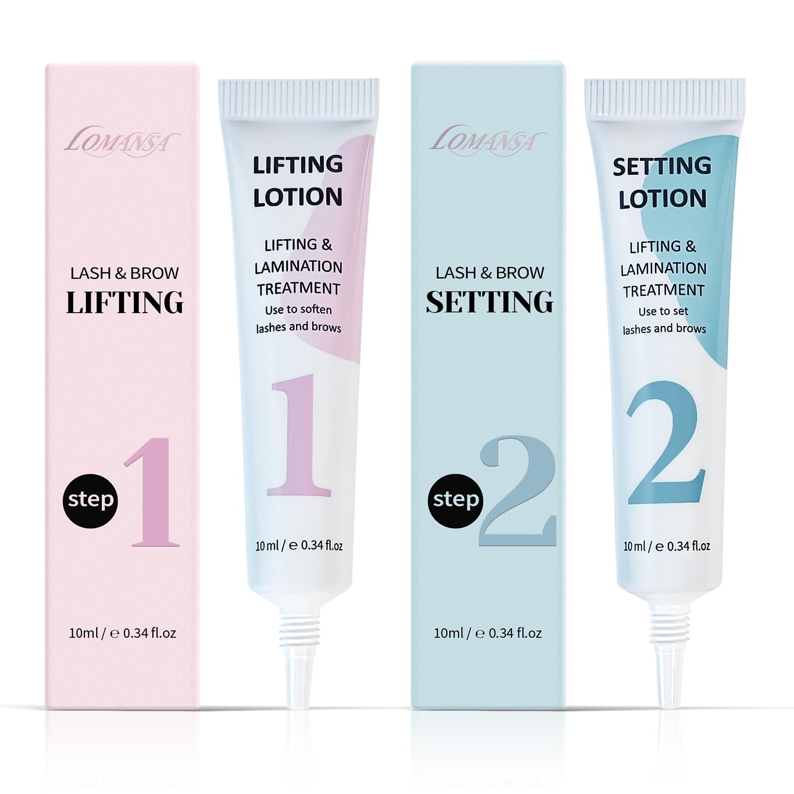 Lomansa Lash Lift Lotion - Professional Eyelash Perm & Brow Lamination Kit