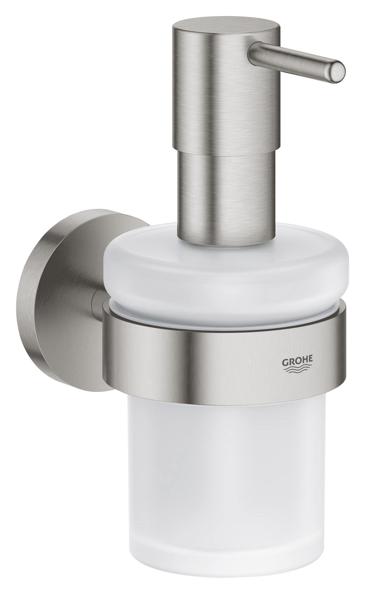 GROHE Start QuickFix Soap Dispenser | 160ml Metal & Glass Holder
