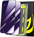WSKEN iPhone 15/16 Privacy Screen Protector – Anti-Blue Light Glass