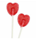 Cherry Heart Lollipops – Bulk Party Candy (50 Pack)