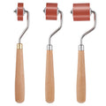 3-Piece Rubber Brayer Roller Set for Printmaking and Crafts