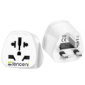 LENCENT Universal World to UK Travel Adapter | Type G Plug - 2 Pack