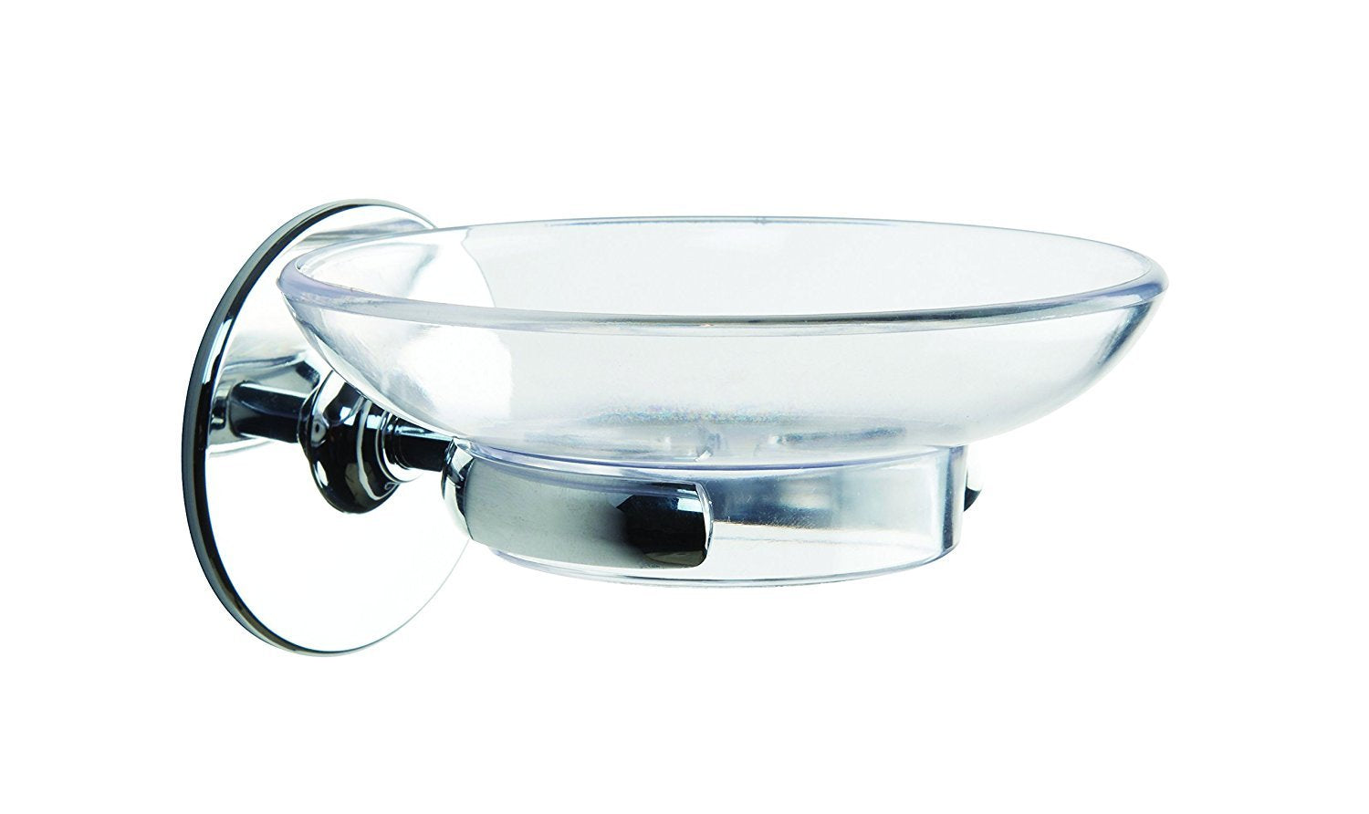 Croydex Slim Chrome Soap Dish – Wall Mounted Glue or Screw Fix