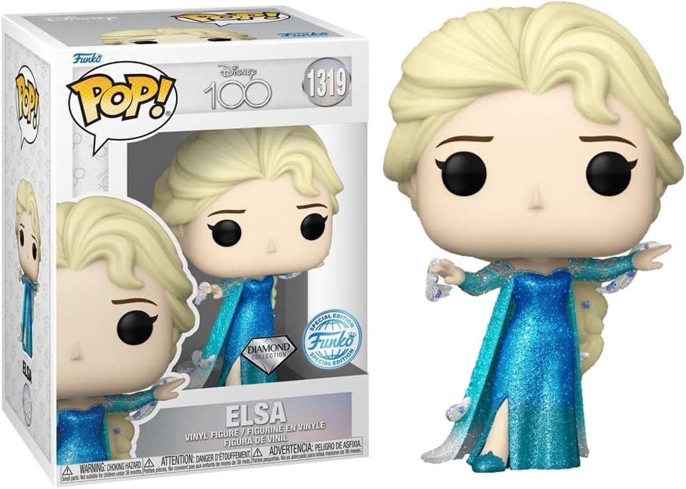 Funko Pop! Disney 100th Elsa Diamond Glitter Vinyl Figure – Snaps