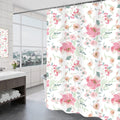 GONOVE Rose Flower Shower Curtain | Waterproof Polyester Fabric, 180x200cm