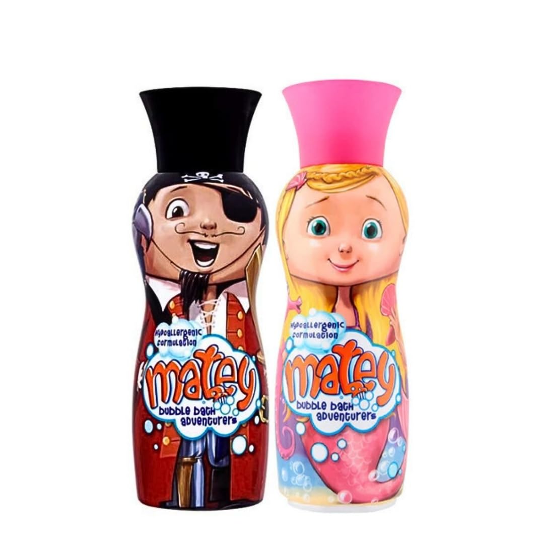 Matey Kids Bubble Bath 2-Pack – Jasper & Molly Gentle Formula 500ml