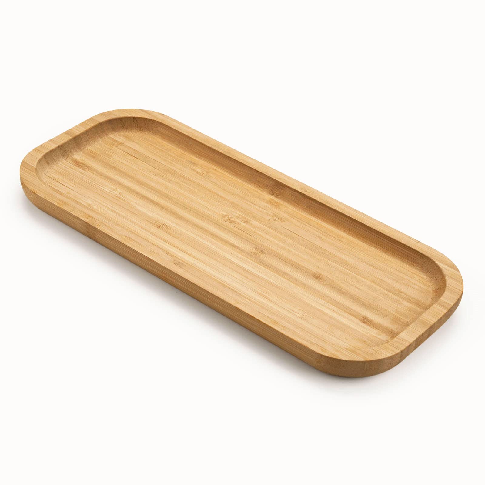 Bamboo Vanity Tray – Minimalist Bathroom Counter Organizer