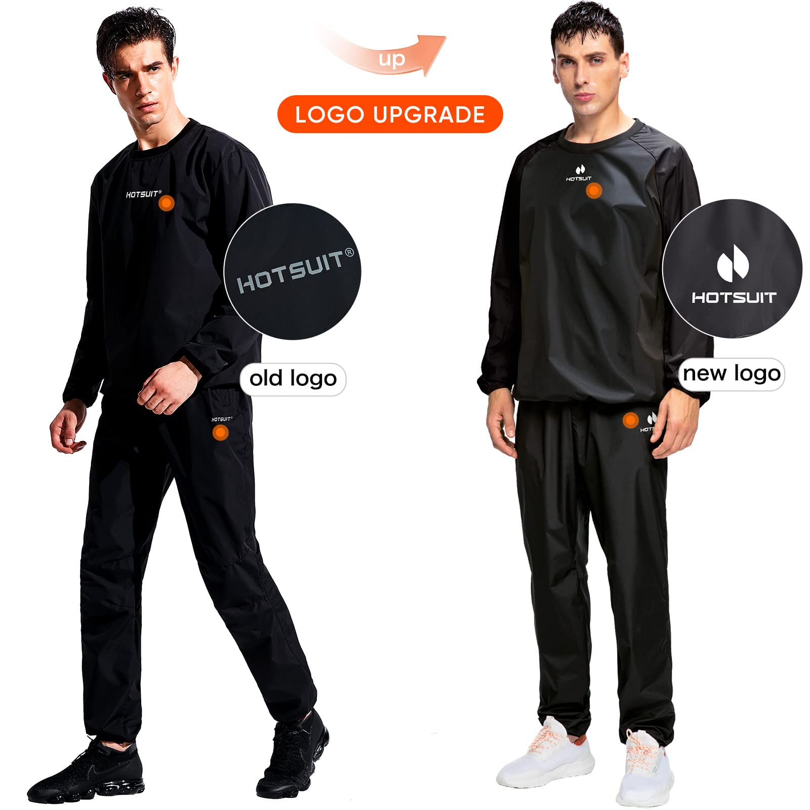 HOTSUIT Sauna Suit for Men | Anti-Rip Silver-Heat Sweat Jacket & Pants