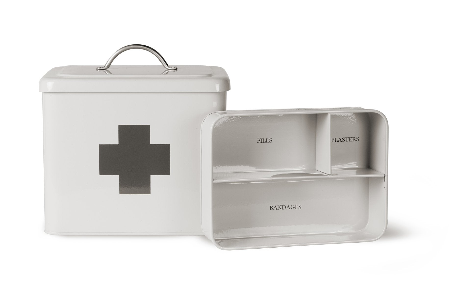 Garden Trading First Aid Box – Powder Coated Steel Medicine Organizer