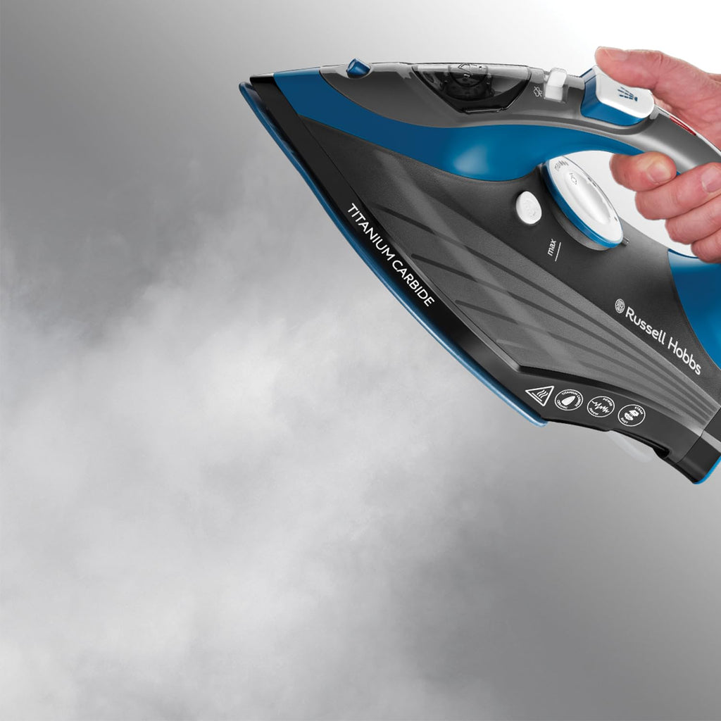 Russell Hobbs Titanium Carbide Steam Iron | 2600W with 160g Steam Shot