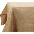 Deconovo Faux Linen Rectangle Tablecloth | Wipeable & Spill Proof