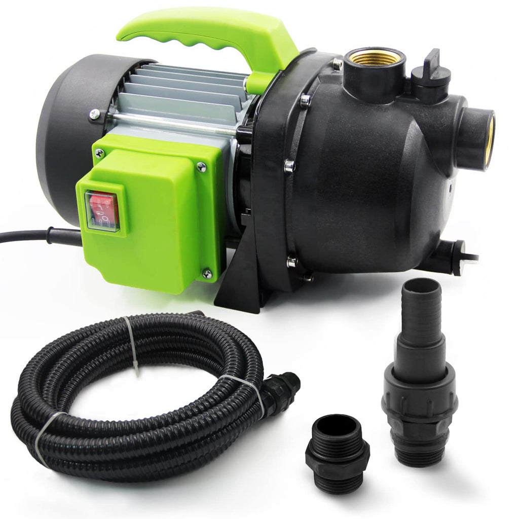 VEATON 800W Portable Garden Booster Pump with 4m Intake Hose Kit