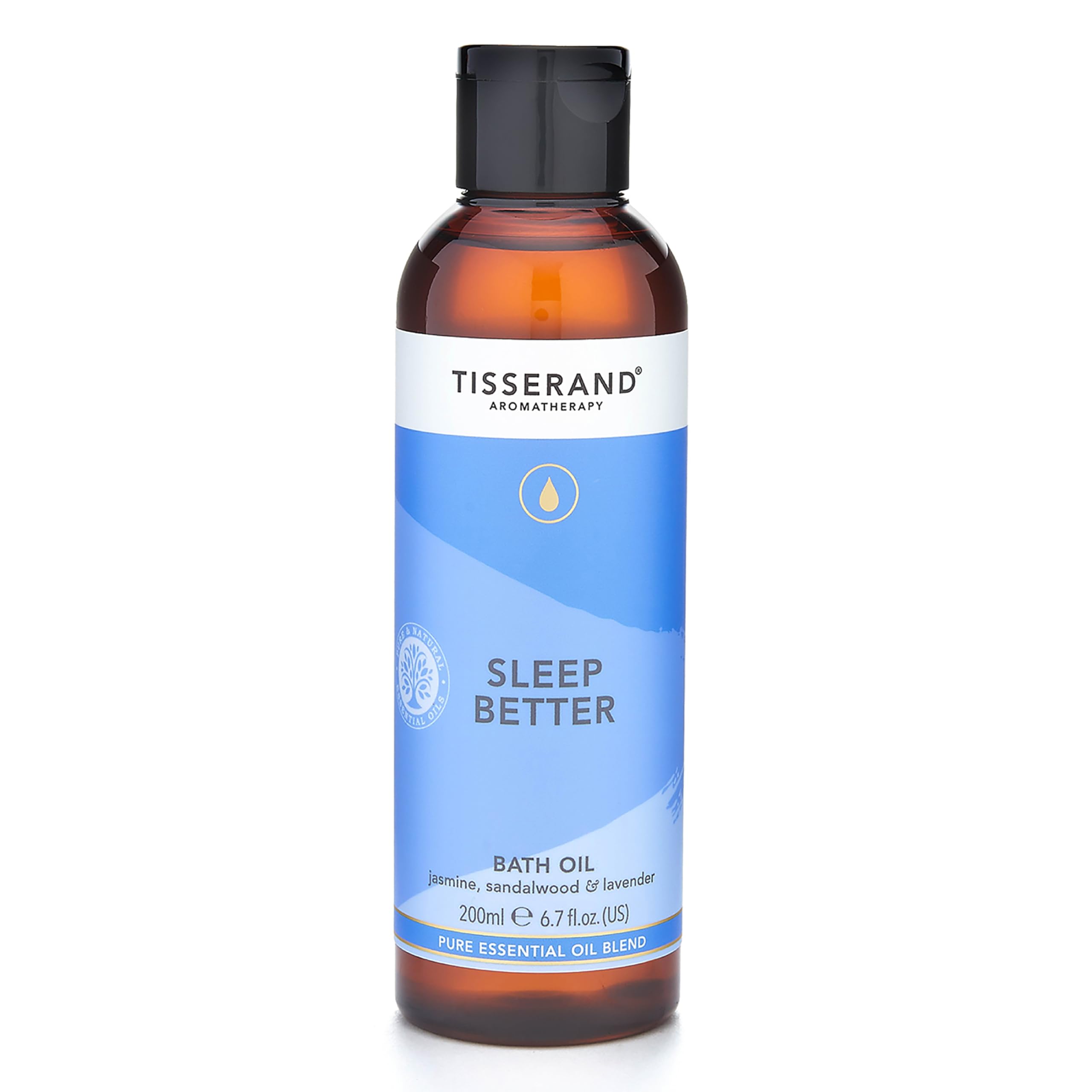 Tisserand Lavender & Chamomile Bath Oil – 100% Natural & Vegan, 200ml