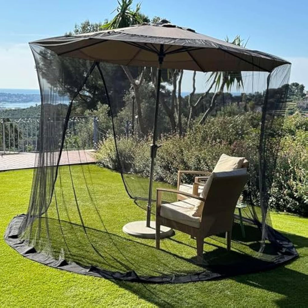 9.2 FT Umbrella Mosquito Net – Heavy Duty Patio Bug Screen