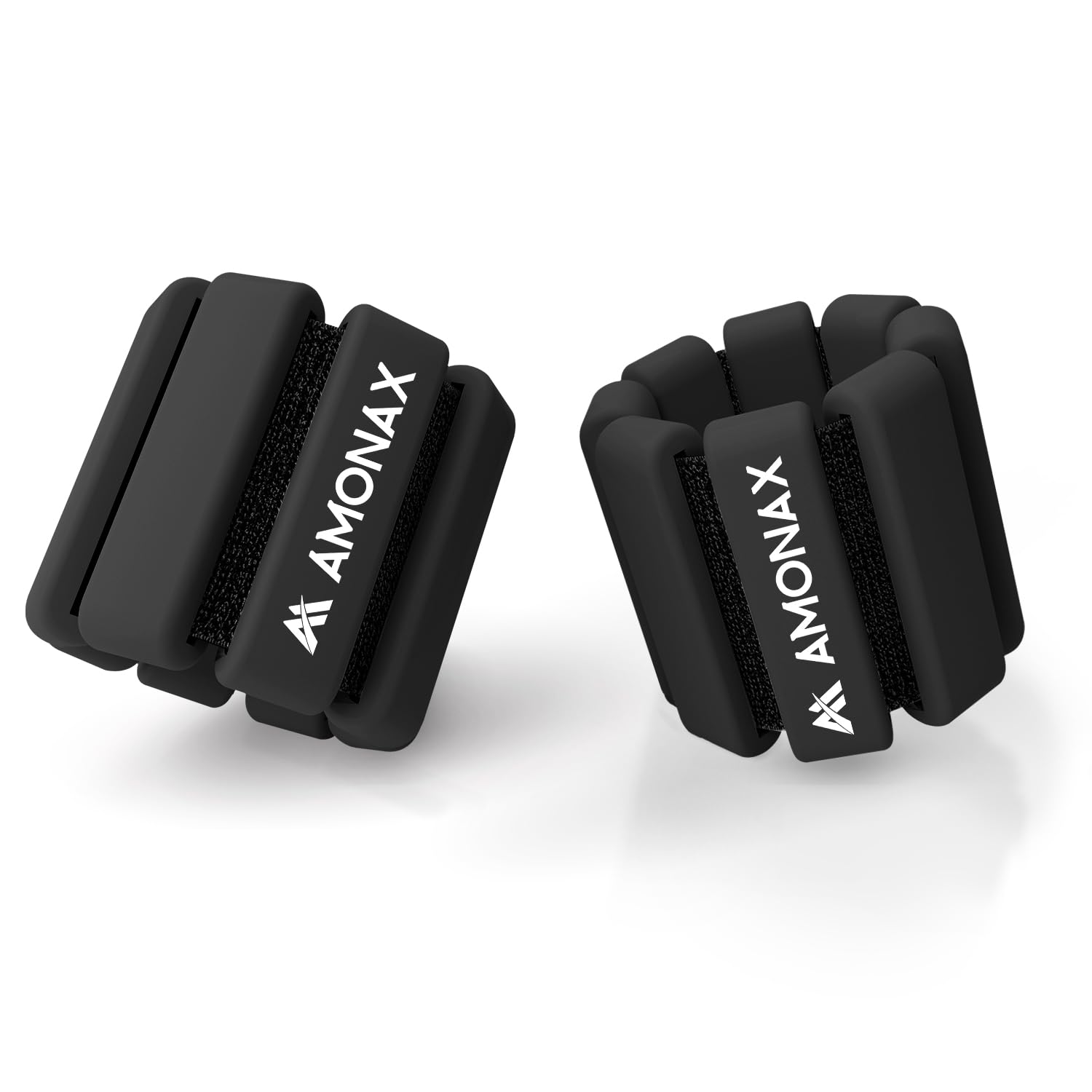 Amonax Adjustable Ankle and Wrist Weights Set | Silicone 1lb-2lb Pair