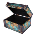 Leopacat Decorative Boxe,Wood Storage Box with Lid European Style Organizer